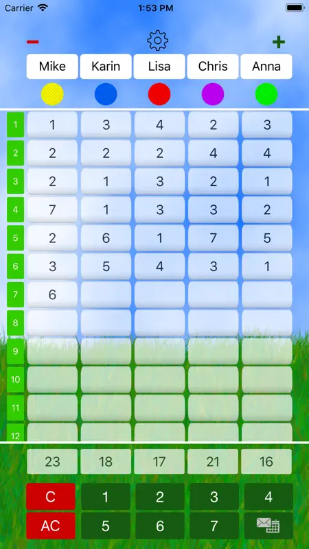 Mini Golf Score Card screenshot 1 of 5