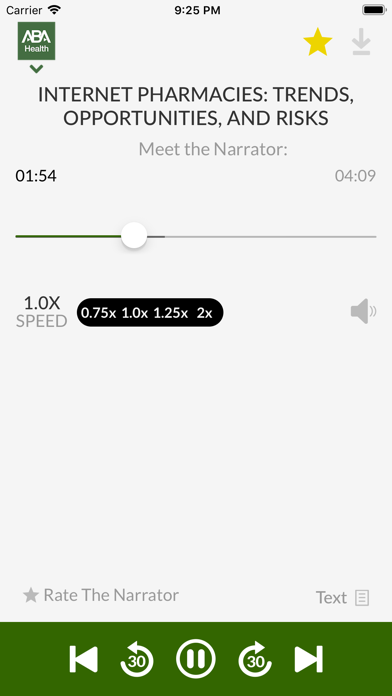 ABA Health Law Audio Screenshot
