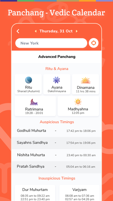 Panchang - Vedic Calendarのおすすめ画像3