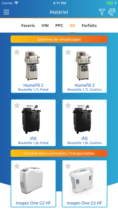 VitalAire Respiratoire Screenshot