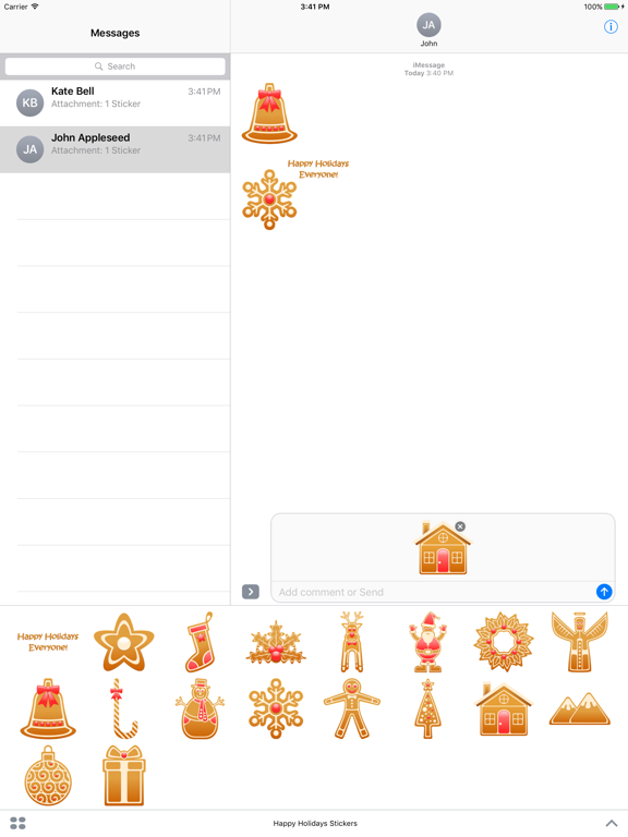 Screenshot #5 pour Happy Holidays Stickers
