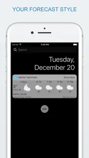 widget weather iphone screenshot 4