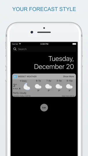 Скриншот Widget Weather на iPhone 4