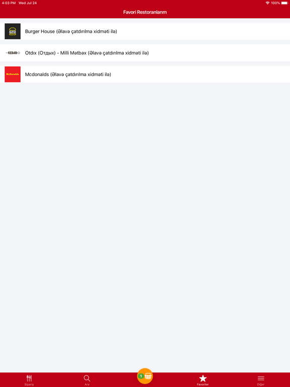 Metbexler.az - Yemek Sifarişi iPad screenshot 6 - Food & Drink app