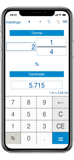 Omregning af længde og afstand - længde omregner i App Store