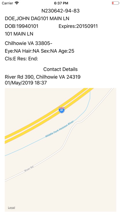 Field Contact Scanner