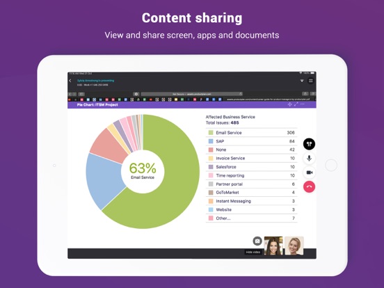 Fuze Mobile iPad screenshot 5 - Business app