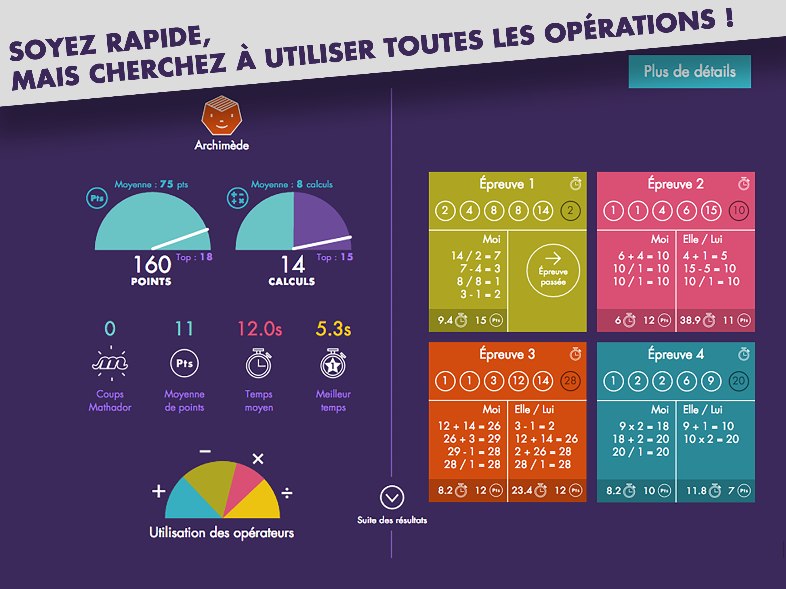 Mathador Classe Chrono screenshot 8