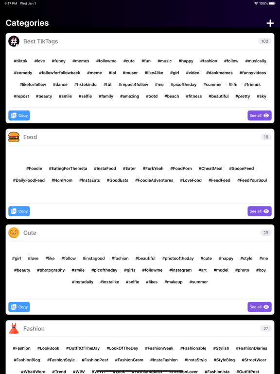 Screenshot #4 pour TikTags Pro
