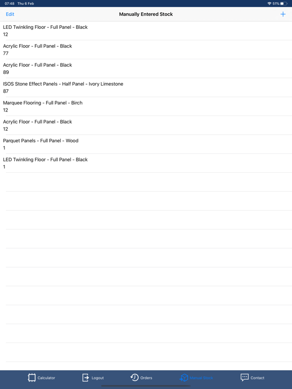 Grumpy Joes Floor Calculator iPad screenshot