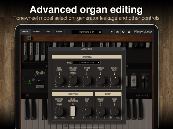 Hammond B-3X iPad app afbeelding 5