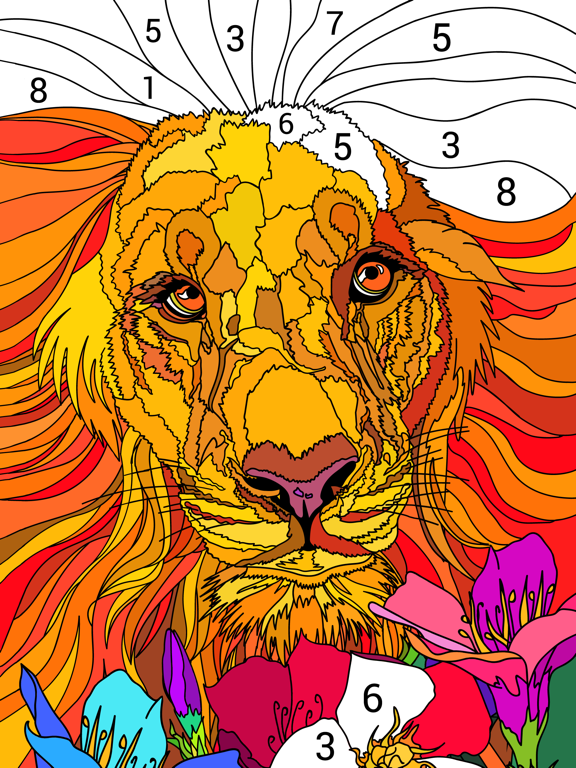iPad Image of Happy Color™ – Color by Number