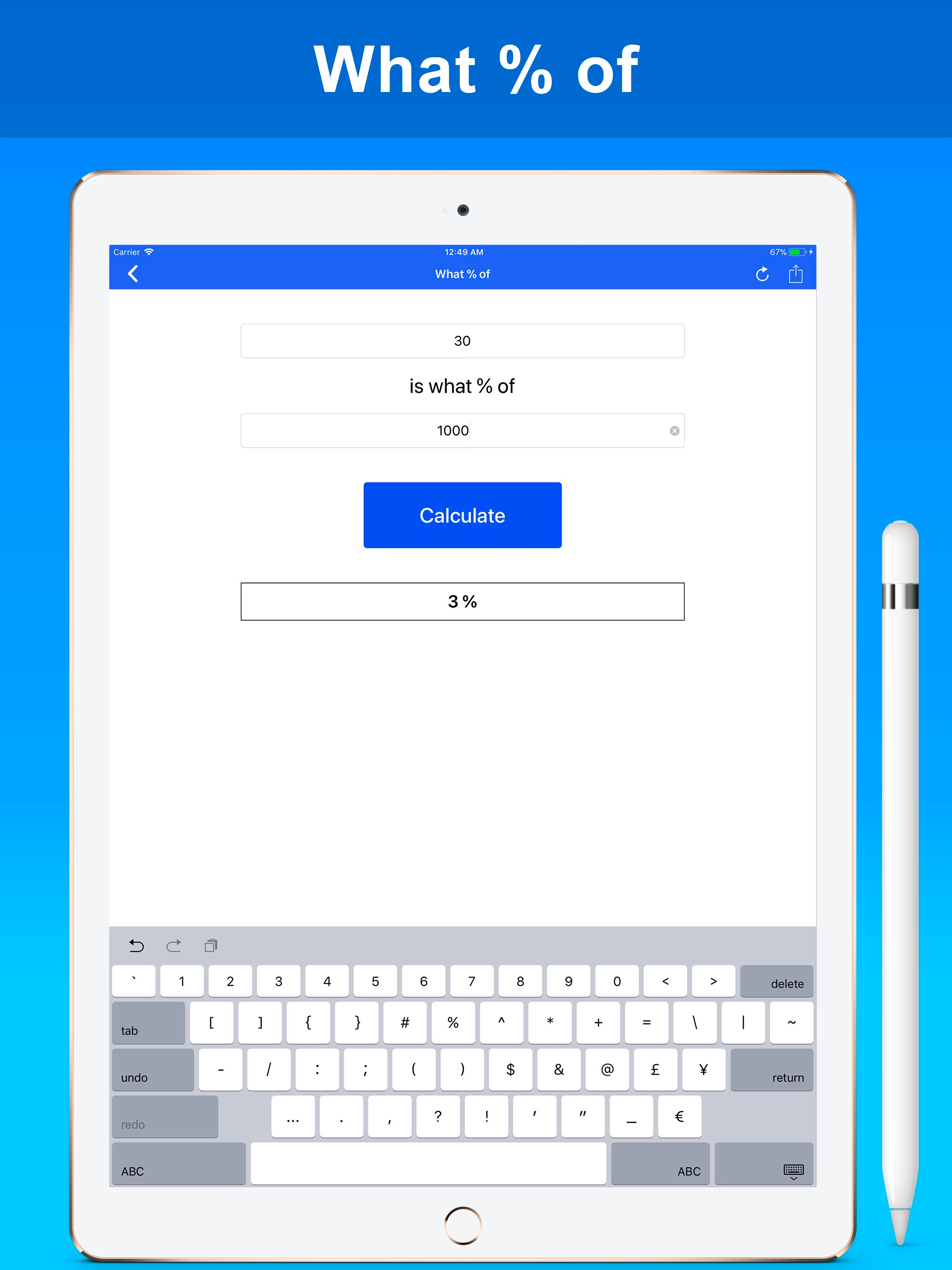 % Percentage Calculator Pro screenshot 14