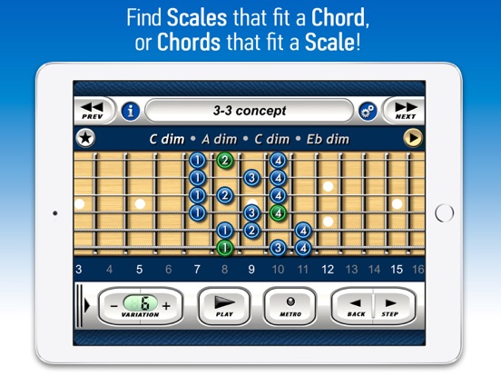 Screenshot #4 pour Conceptual Guitar Chord-Scales