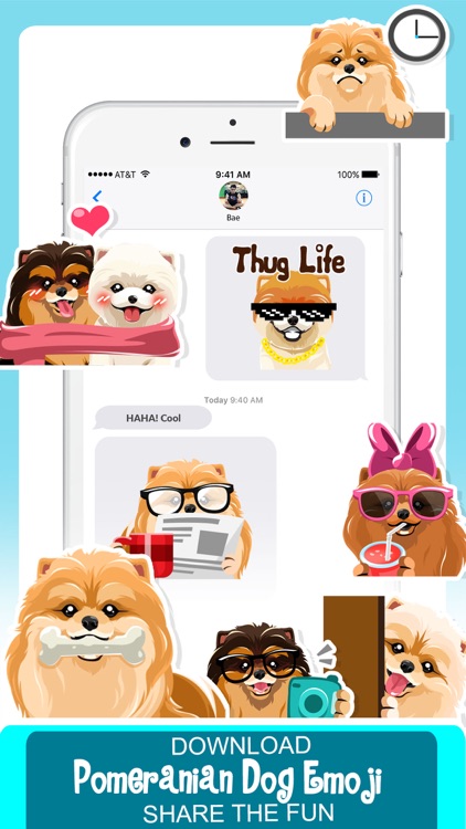 Pomeranian Dog Emoji Stickers screenshot-4