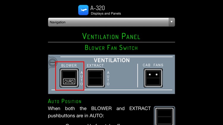 A320 Displays and Panels