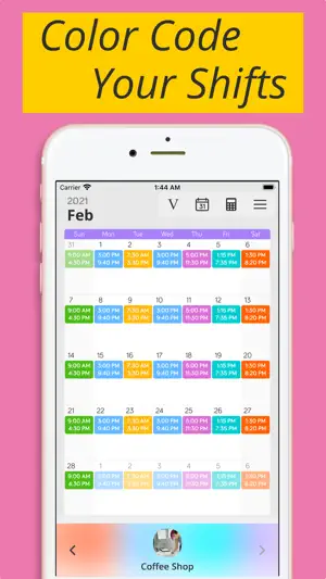 Shiftify - Shift Work Calendar screenshot 1