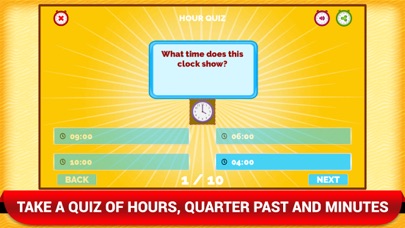 Math Telling Time Clock Game Screenshot
