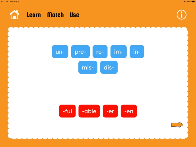 Build Prefix Suffix Words