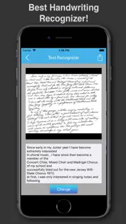 handwriting to text recognizer iphone screenshot 1