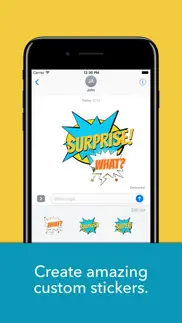 speech bubbles-custom stickers iphone screenshot 1