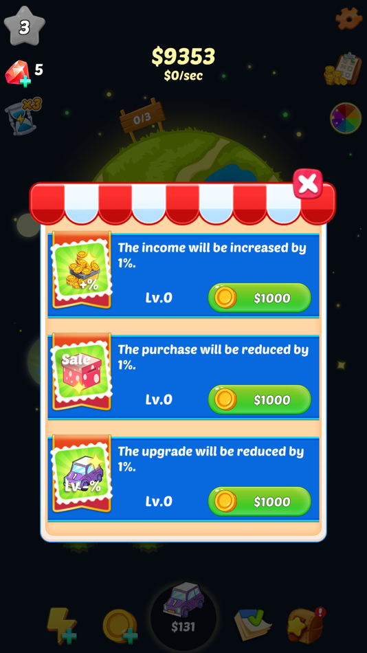 #3. Merge Car: World Tycoon (iOS) Podle: Gaurav Vara