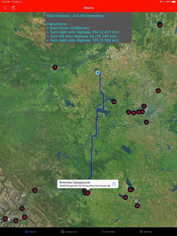 Screenshot #5 pour Alberta – Campgrounds RV Parks