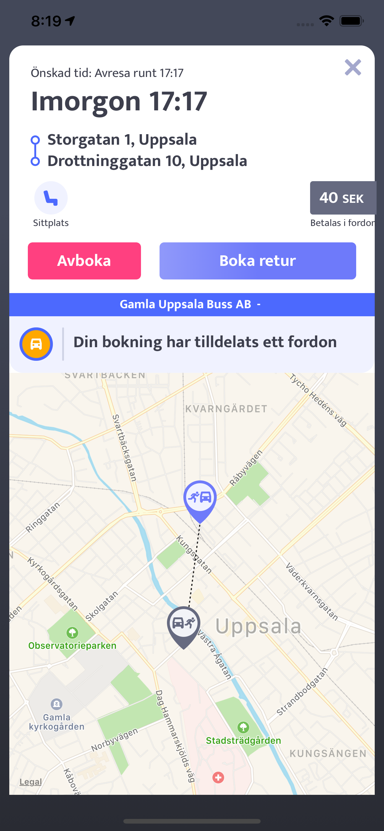 Mina resor Uppsala kommun