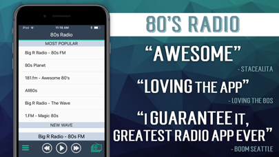 Screenshot #2 pour Radio Années 80 (80s Radio)