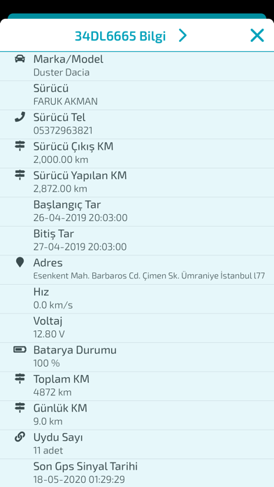 RentacarA Araç Takip Screenshot