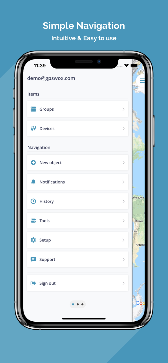 GPSWOX Mobile Client - Tracker