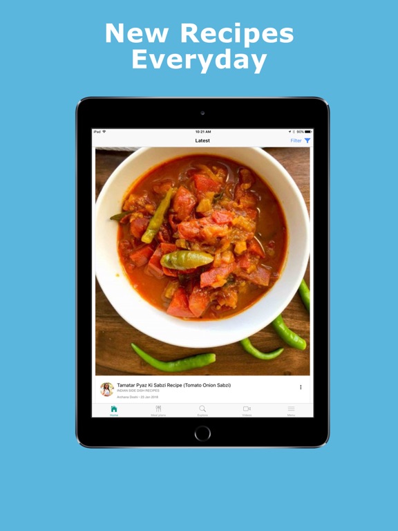 Archana's Kitchen iPad screenshot 1 - Food & Drink app