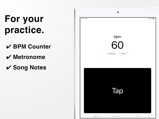 Music Practice Tool Metronotes iPad screenshot 1 - Music app