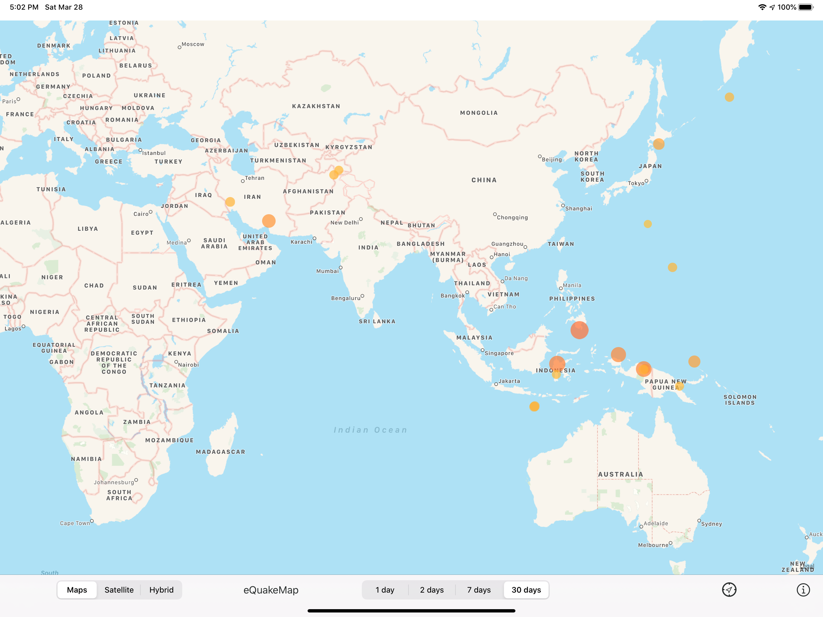 eQuakeMap screenshot 8