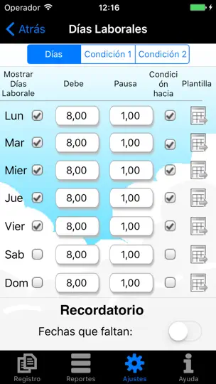 Captura de pantalla de Horas Extra IAP en iPhone 4