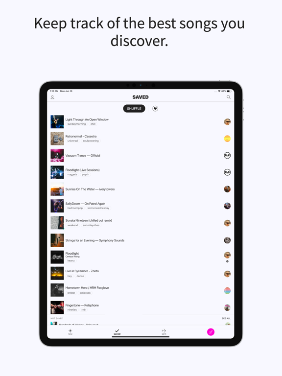 musx: send + receive songs iPad screenshot 3 - Music app