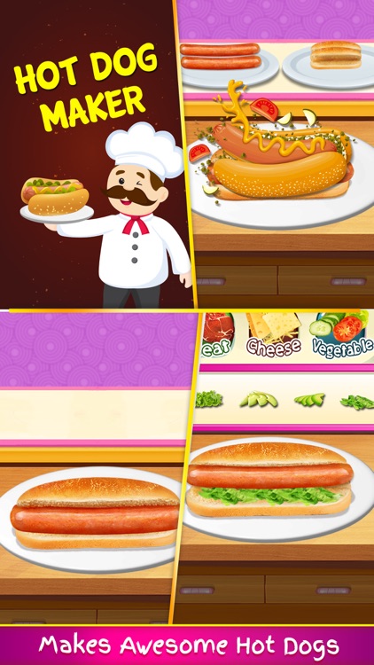 Hot Dog, Burger, Pizza Cooking
