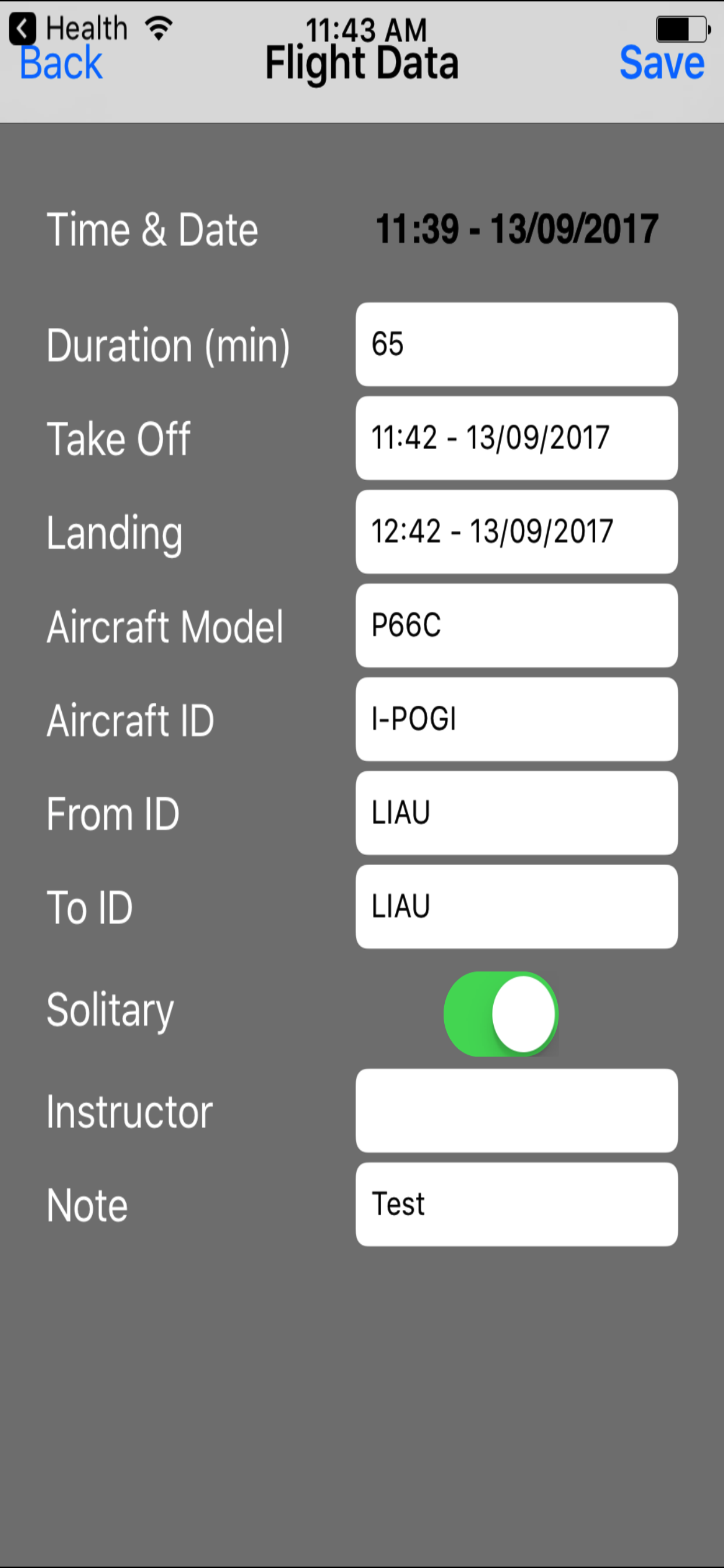 LogBook Mobile for PPL screenshot 3