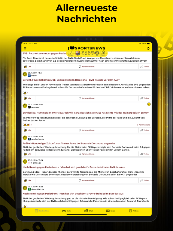 Screenshot #6 pour Sports News - BVB 09 Edition