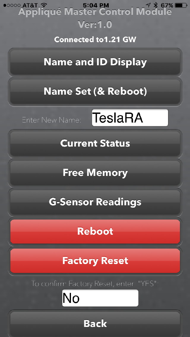 Appliqué Master Control Module