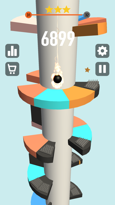 Helix Jumper Spiral Ball Games screenshot 4