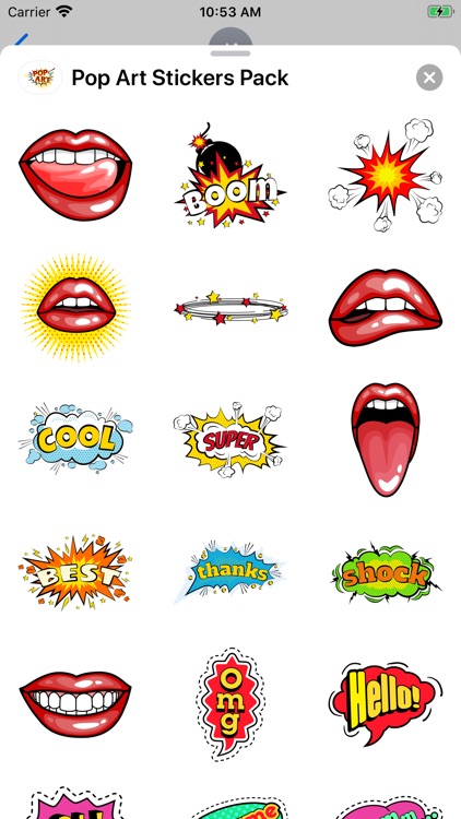 Pop Art Great Stickers Pack