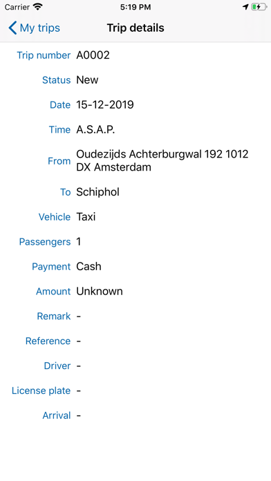 Amsterdam Transfer Company Screenshot