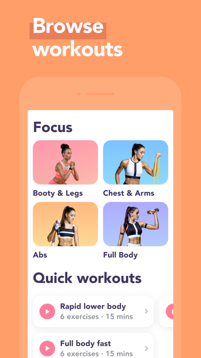 Slim Workouts: Fitness App Screenshot