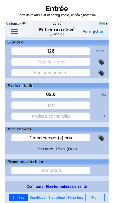 Screenshot #1 pour Glucose Moniteur