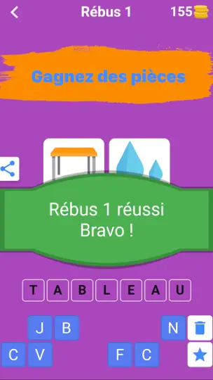 Capture d'écran de Rébus Francais sur iPhone 5