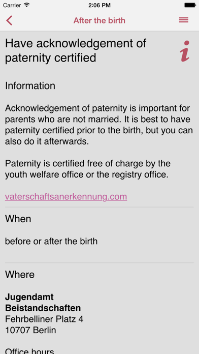 Baby-Berlin app Screenshot