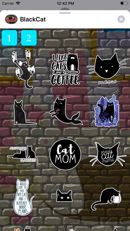 BlackCat Stickers Pack screenshot-3