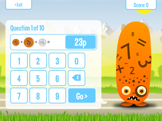 Squeebles Add & Subtract iPad screenshot