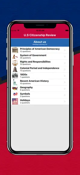 Game screenshot U.S. Citizenship Exam Review mod apk